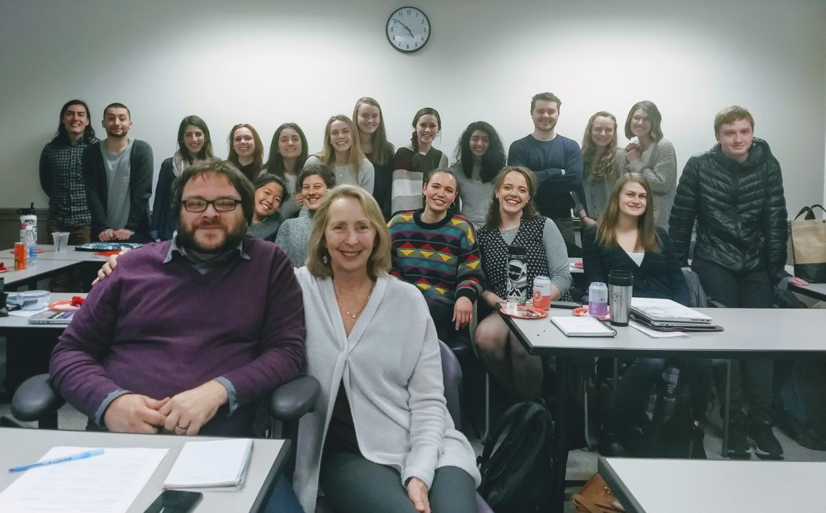 photo of Citizenship Acts Class professors and students