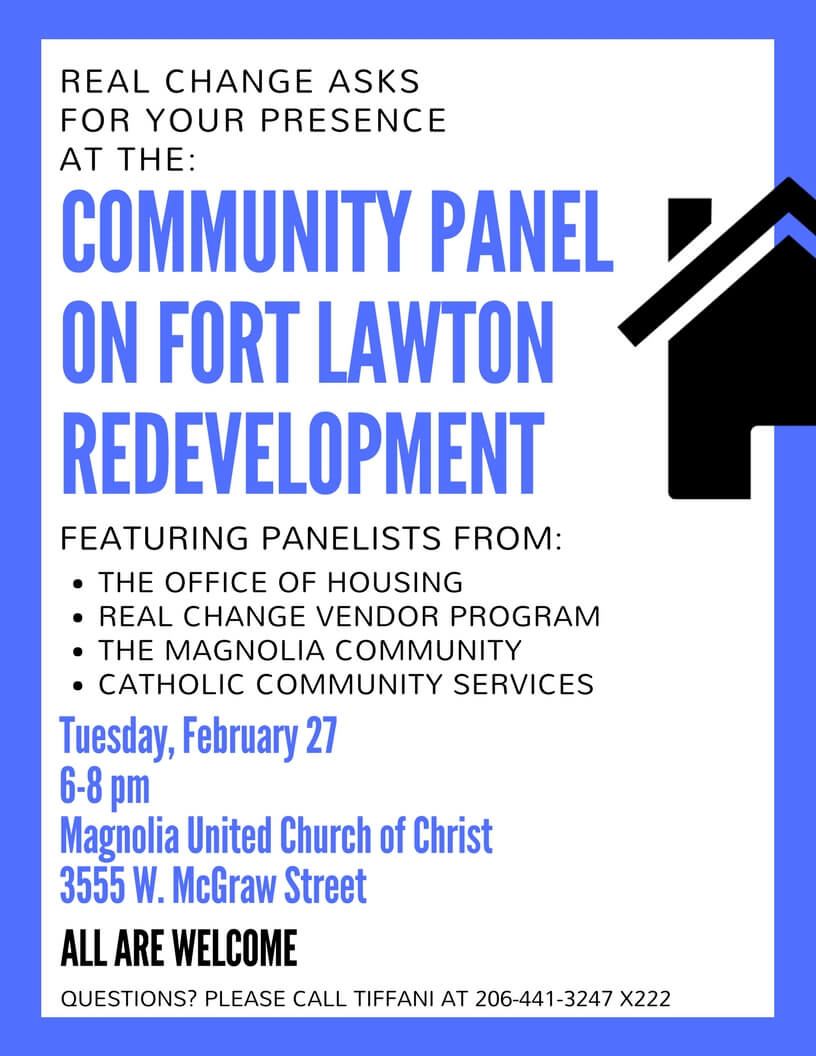 flier used by Ritika, Emily and other advocates to encourage panel attendance
