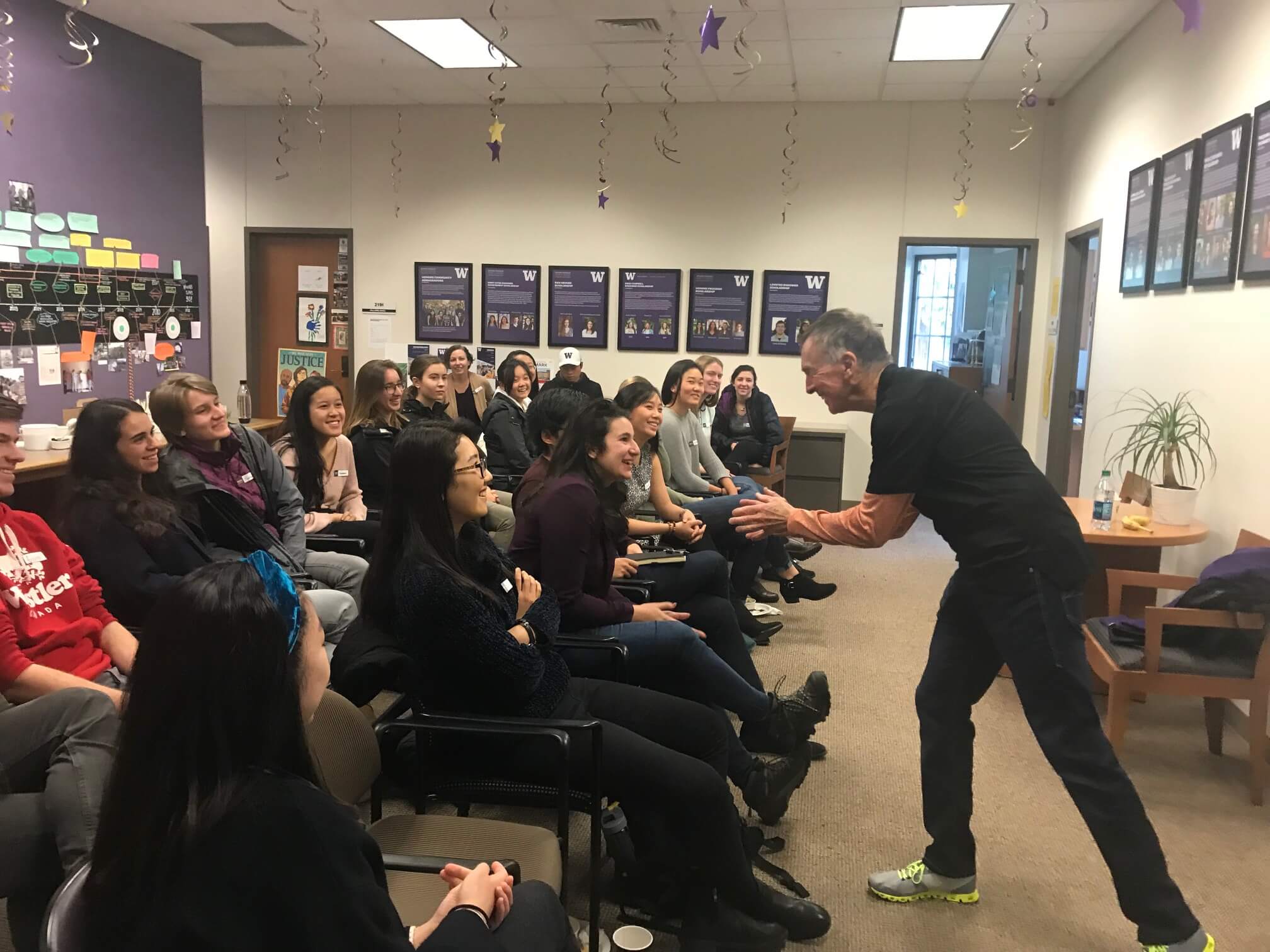 Neal Dempsey engaging students