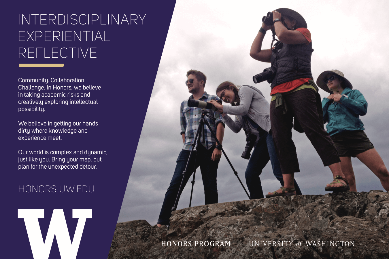 Honors Interdisciplinary Postcard - see text below