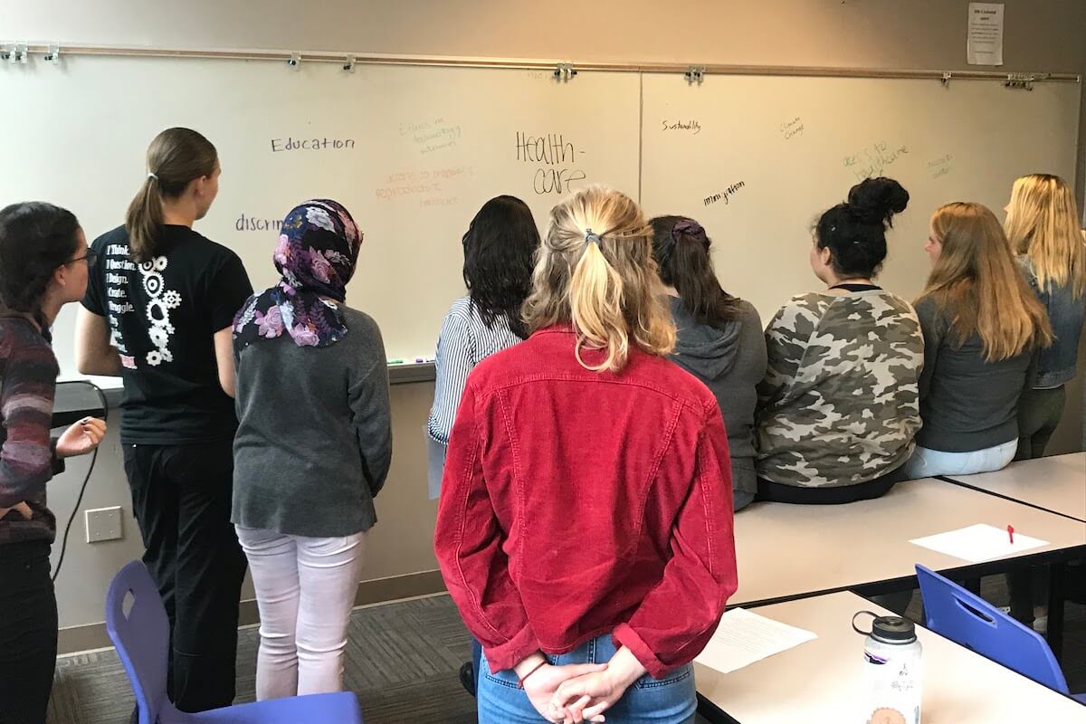 students engaged in learning