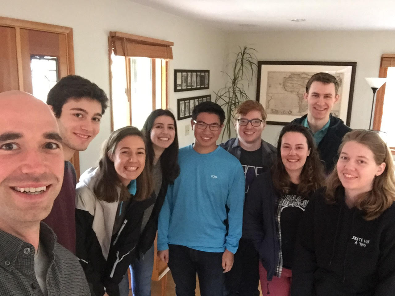 Cooper with students at game theory lunch