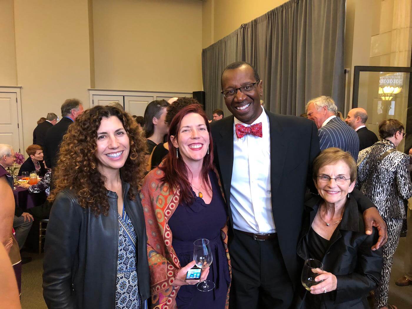 Juliana Villegas, Ed Taylor, Bobbe Bridge at UW Gala event