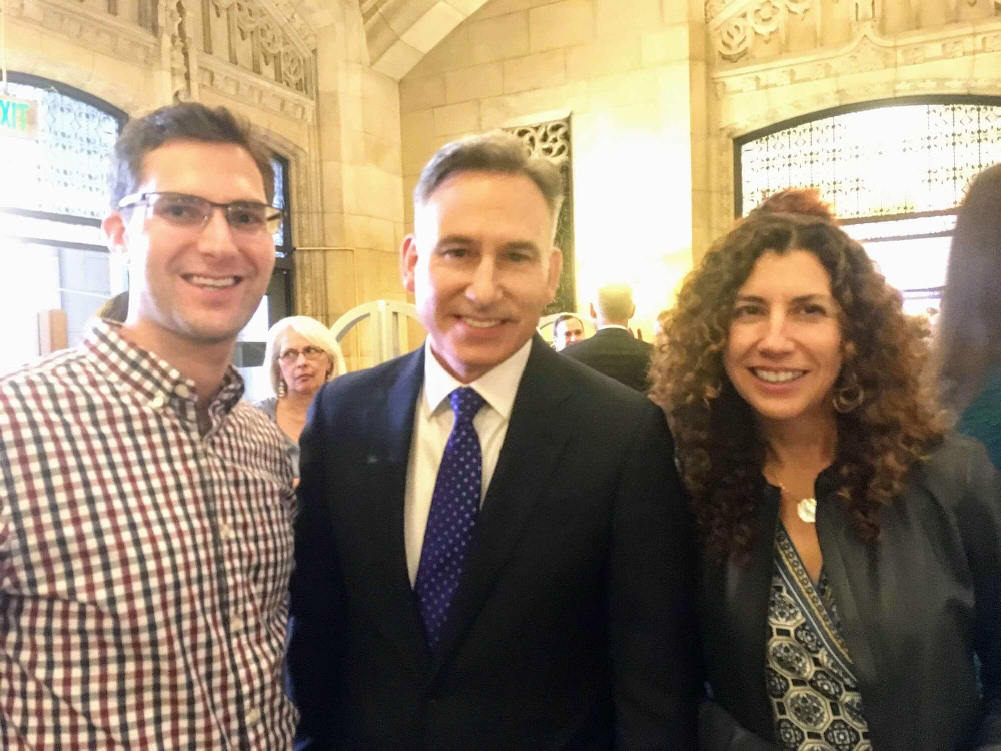 Juliana Villegas, Ami Koreh, and Dow Constantine at UW Gala event