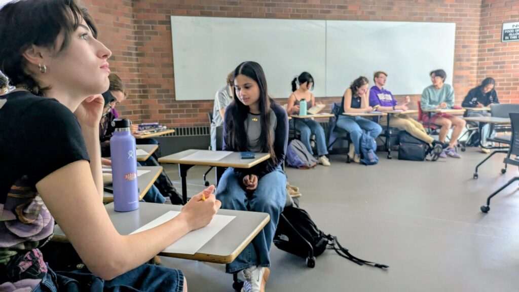 photo of students writing lists