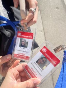 photo of conference badges