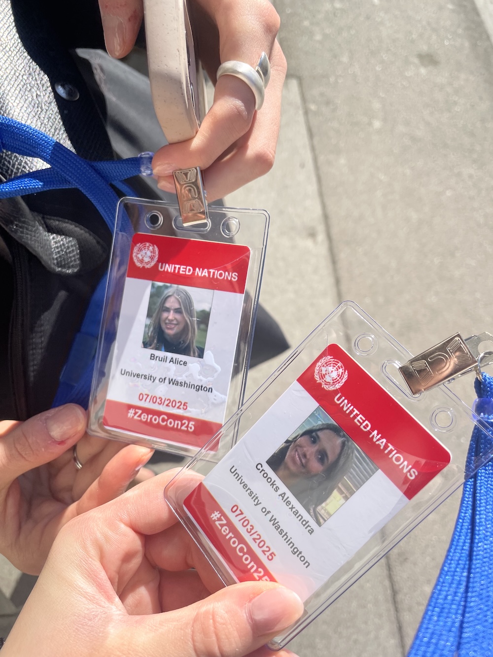photo of conference badges