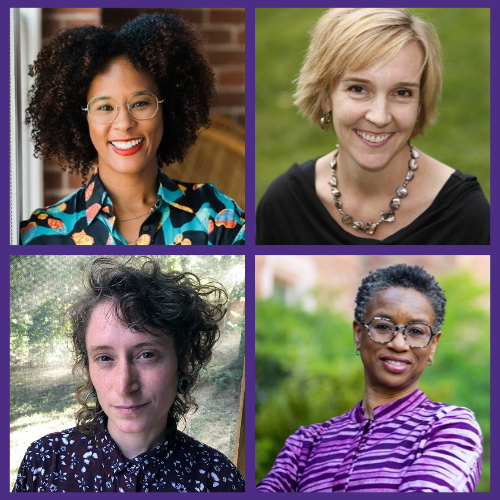 Global Challenges 2026 speakers Megan Francis, Angelina Godoy, Erin McElroy, and Stephanie Smallwood (moderator)